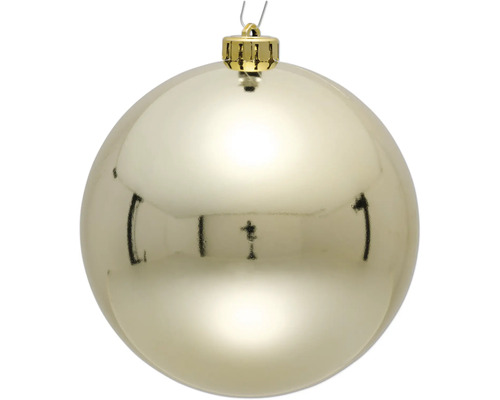 Goldene Weihnachtskugel zum Aufhängen