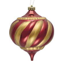Weihnachtskugel mit Drehstruktur als Christbaumschmuck