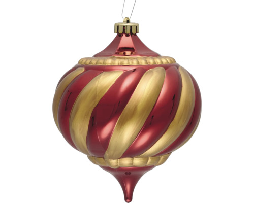 Weihnachtskugel mit Drehstruktur als Christbaumschmuck
