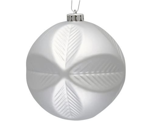 Weihnachtskugel mit Blattmuster zum Aufhängen