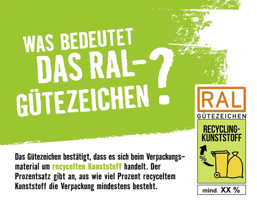 RAL Gütezeichen für Recyclingkunststoff