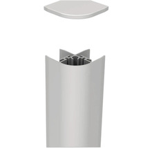 Eckregal mit Aluminiumprofil