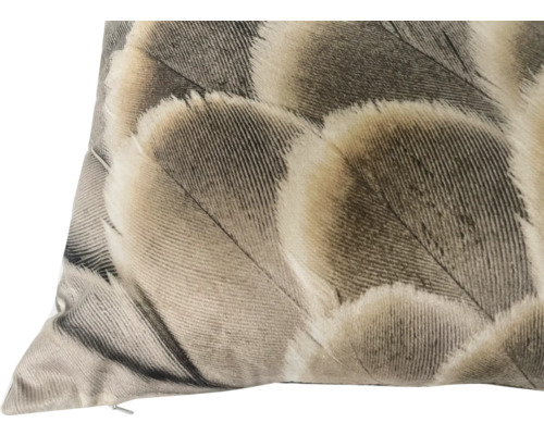 Dekokissen mit Federmuster