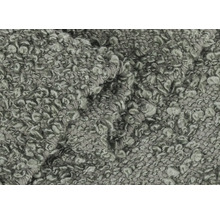 Nahaufnahme eines grauen Schlingenteppichs mit Textur