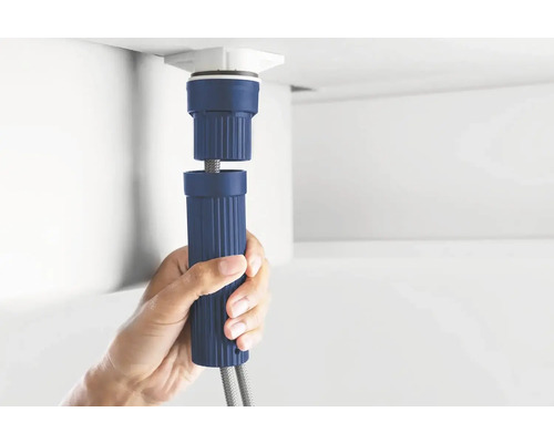 Siphonmontage unter Waschbecken