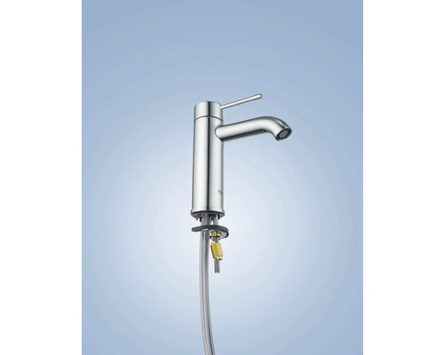 Einhebelmischer für Waschtischmontage mit Anschlussschläuchen