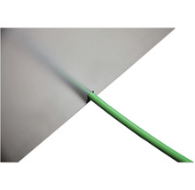 Aluminiumprofil mit grünem Stab