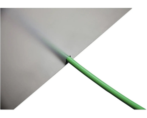 Aluminiumprofil mit grüner Gummidichtung