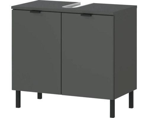 Waschbeckenunterschrank mit zwei Türen und Füßen