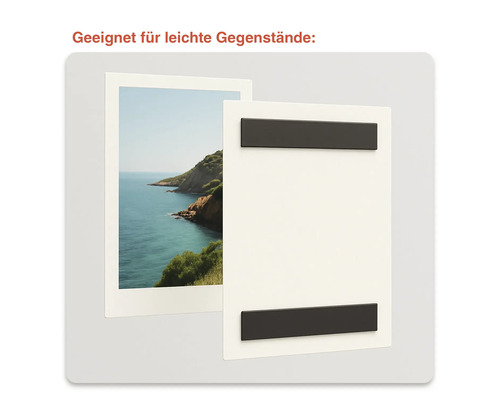 Magnetischer Bilderrahmen geeignet für leichte Gegenstände