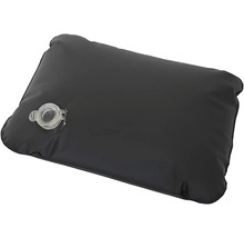 Schwarzer Wassersack mit Füllventil.