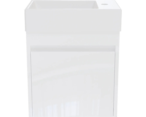Weißer Waschtischunterschrank mit Schublade