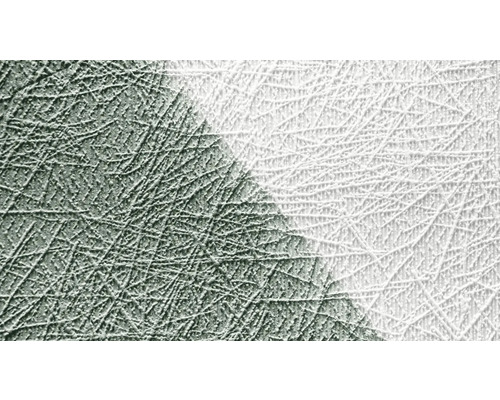 Detailaufnahme einer Raufasertapete mit grober Struktur in zwei Bereichen