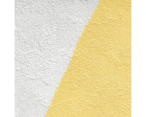 Nahaufnahme einer Putzoberfläche in zwei Bereichen