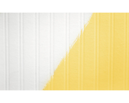 Wandpaneel zur Hälfte mit Farbe gestrichen