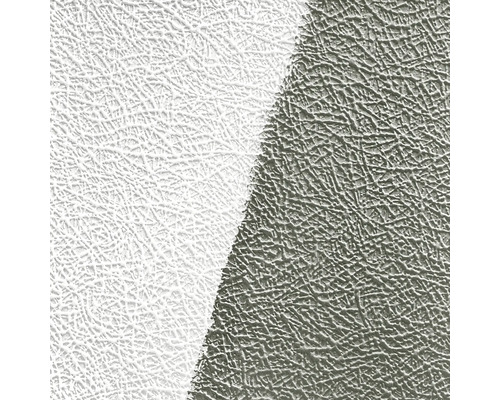 Nahaufnahme einer weißen und grauen Reliefstrukturtapete.