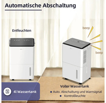 Luftentfeuchter mit vier Liter Wassertank