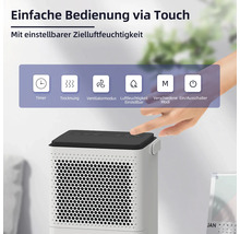 Luftbefeuchter mit Touchbedienung und einstellbarer Zielluftfeuchtigkeit