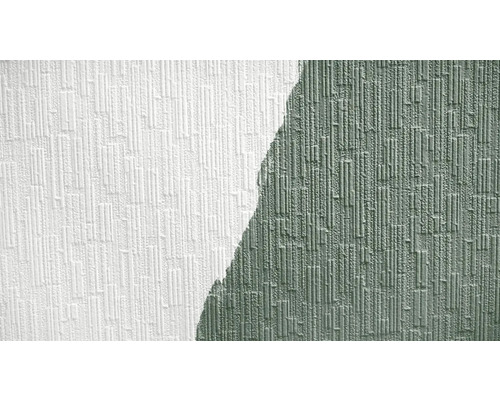 Tapete mit vertikalem Streifenmuster in zwei Bereichen