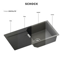 Schock Spüle in verschiedenen Farben: Nero, Onyx, Asphalt und Croma
