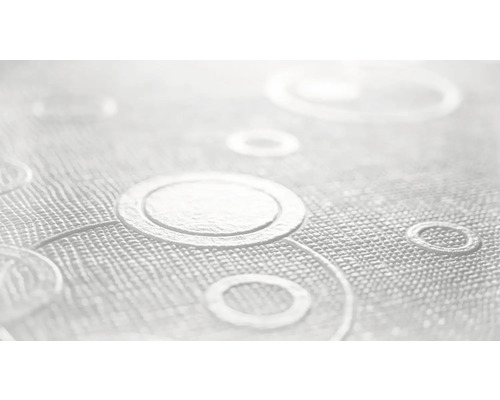 Nahaufnahme einer Vinyltapete mit Kreismuster