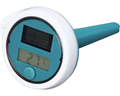 Schwimmbadthermometer mit Solarpanel und digitaler Anzeige