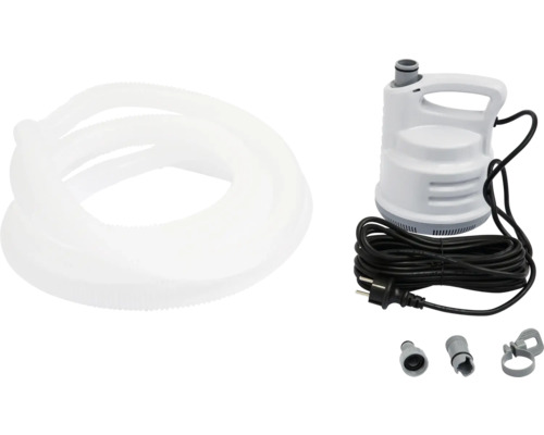 Schmutzwasserpumpe mit Schlauch, Kabel und Zubehör