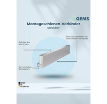Montageschienen Verbinder aus Aluminium