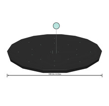 Runde Poolabdeckung mit einem Durchmesser von 4,93 Meter