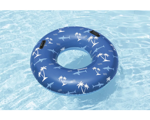 Schwimmreifen mit Hai und Palmenmuster für Schwimmbad
