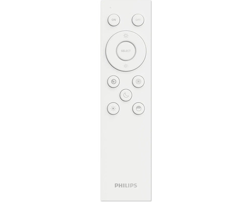 Philips Fernbedienung mit verschiedenen Tasten zur Steuerung von Beleuchtungseinstellungen