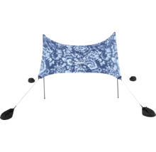 Strandmuschel mit Muster und Sandsäcken