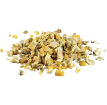 Haufen Tierfutter mit Getreide