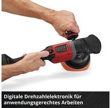 Rotierender Auto-Polierer in Verwendung mit digitaler Drehzahlelektronik