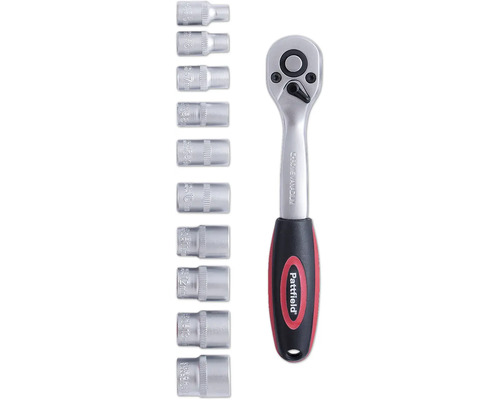 Umschaltknarre mit Steckschlüssel-Einsätzen