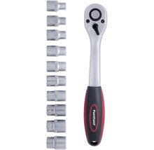 Ratschenschlüssel Set mit verschiedenen Steckschlüsseleinsätzen