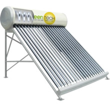 Solaranlage zur Warmwasserbereitung mit Vakuumröhrenkollektoren