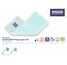 CLEAN TWIST M Ergo super soft Wischbezug von Leifheit