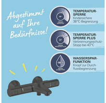 Grohe Aufputz-Brausebatterie mit Temperatur- und Wassersparfunktionen