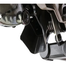 Nahaufnahme von Maschinenteilen mit Feder