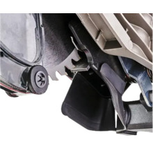 Nahaufnahme einer Kreissägeblatt-Schutzvorrichtung