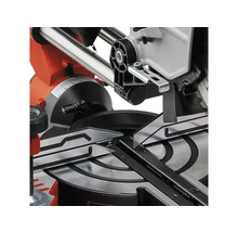 Details einer Kapp- und Gehrungssäge