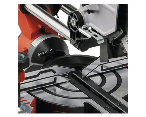 Details einer Kapp- und Gehrungssäge