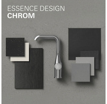 Essence Design Chrom Armatur mit Materialproben