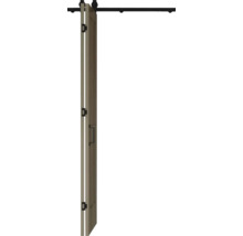 Schiebetür aus Holz mit Beschlägen und Laufschiene