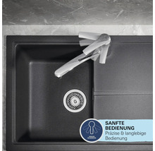 Spüle mit Armatur und Grohe SilkMove Symbol