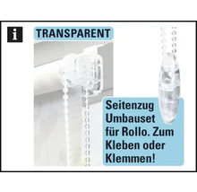 Rollo-Umbausatz für Seitenzug zum Kleben oder Klemmen