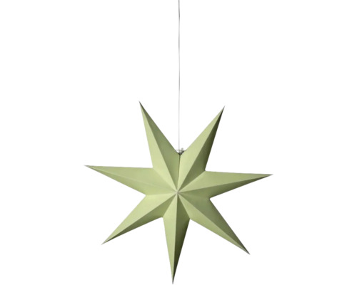 LED Kunststoffstern Konstsmide grün 7 Zacken 200 LEDs Lichtfarbe bernstein Papierstern zum Aufhängen