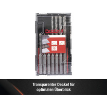 Pattfield Bohrer Set mit SDS Plus Aufnahme im transparenten Koffer