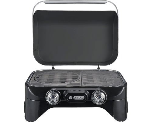 Offener tragbarer Gasgrill mit digitaler Temperaturanzeige